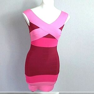 SUPERDOWN  WOMEN  BANDAGE pencil straight DRESS SIZE SMALL NWOT